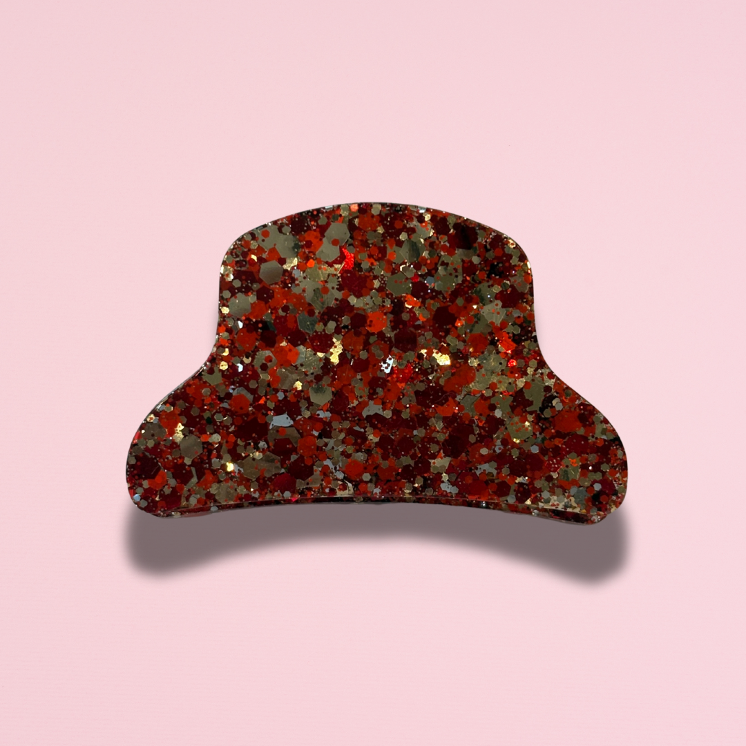Pince à cheveux - Rouge doré