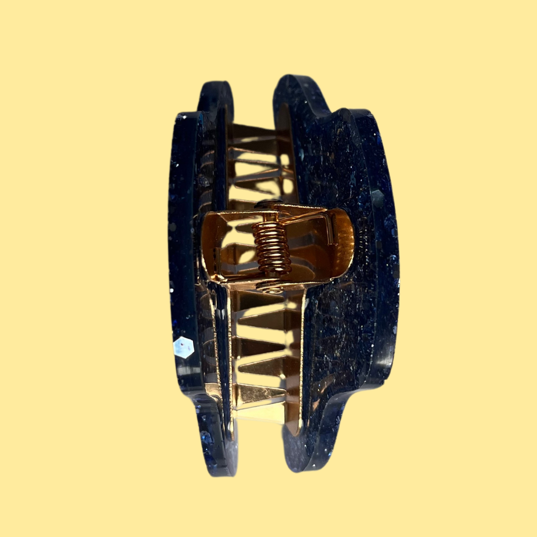 Pince à cheveux - Bleu Denim