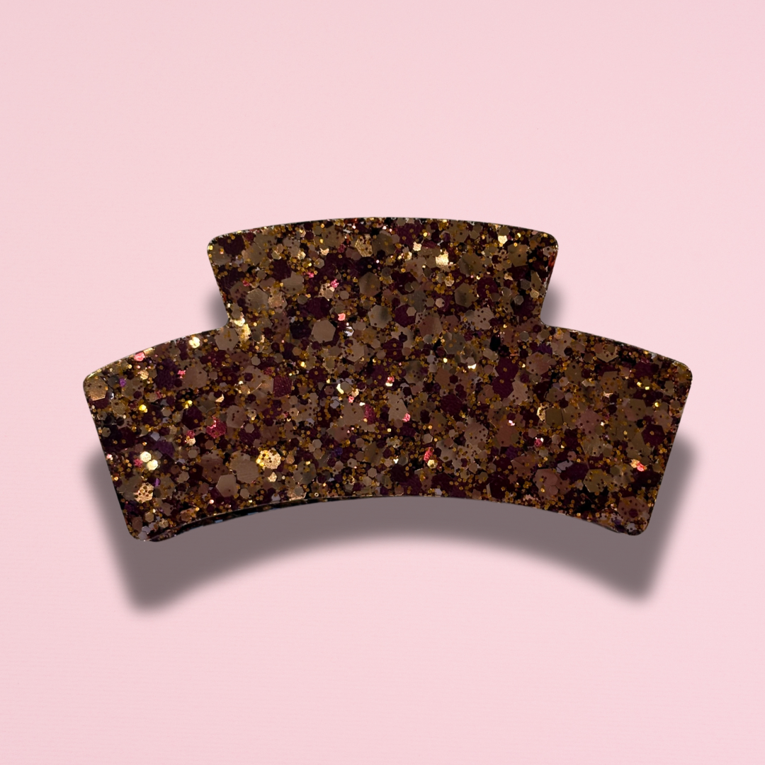 Pince à cheveux - Bordeaux et rose gold