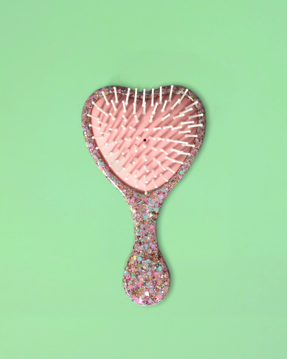 Brosse Cœur • Lila confettis