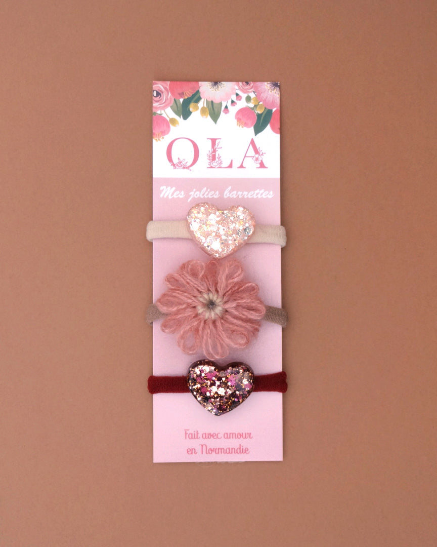 Trio chouchou • Fleur rose