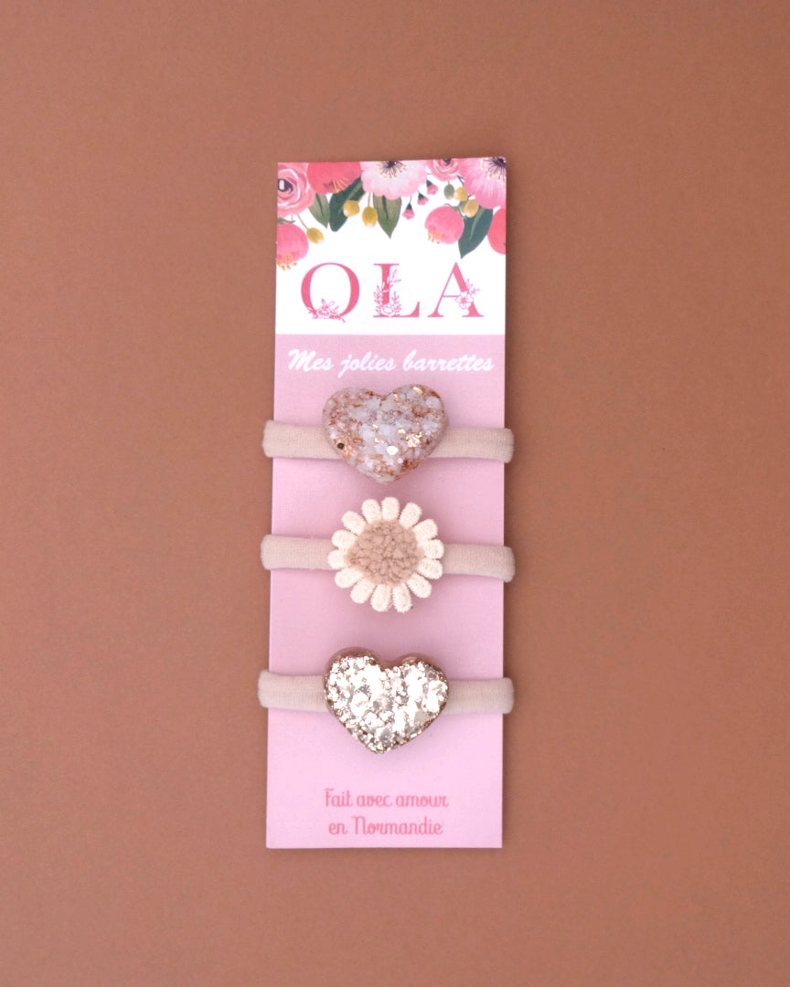 Trio chouchou • Fleur beige