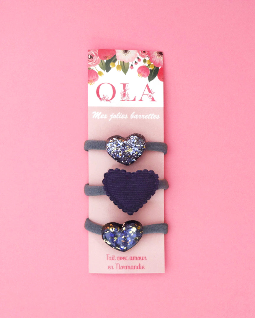 Trio chouchou • Cœur marine