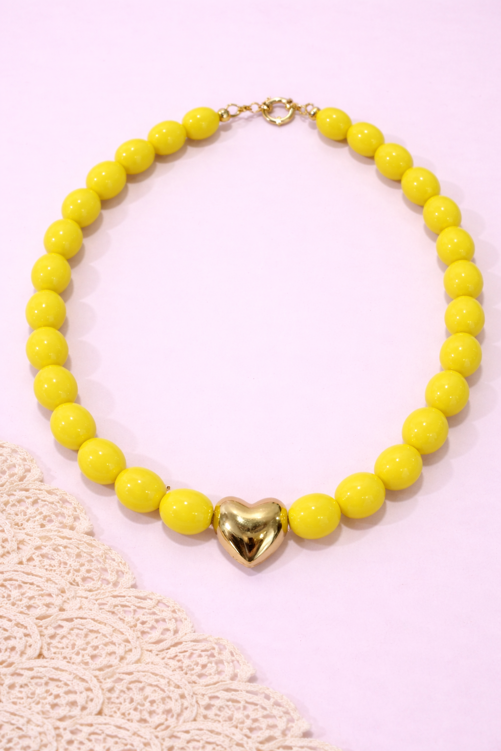 Collier Lovely - Jaune