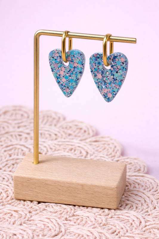 Heart • Macaron, Bleues et Roses